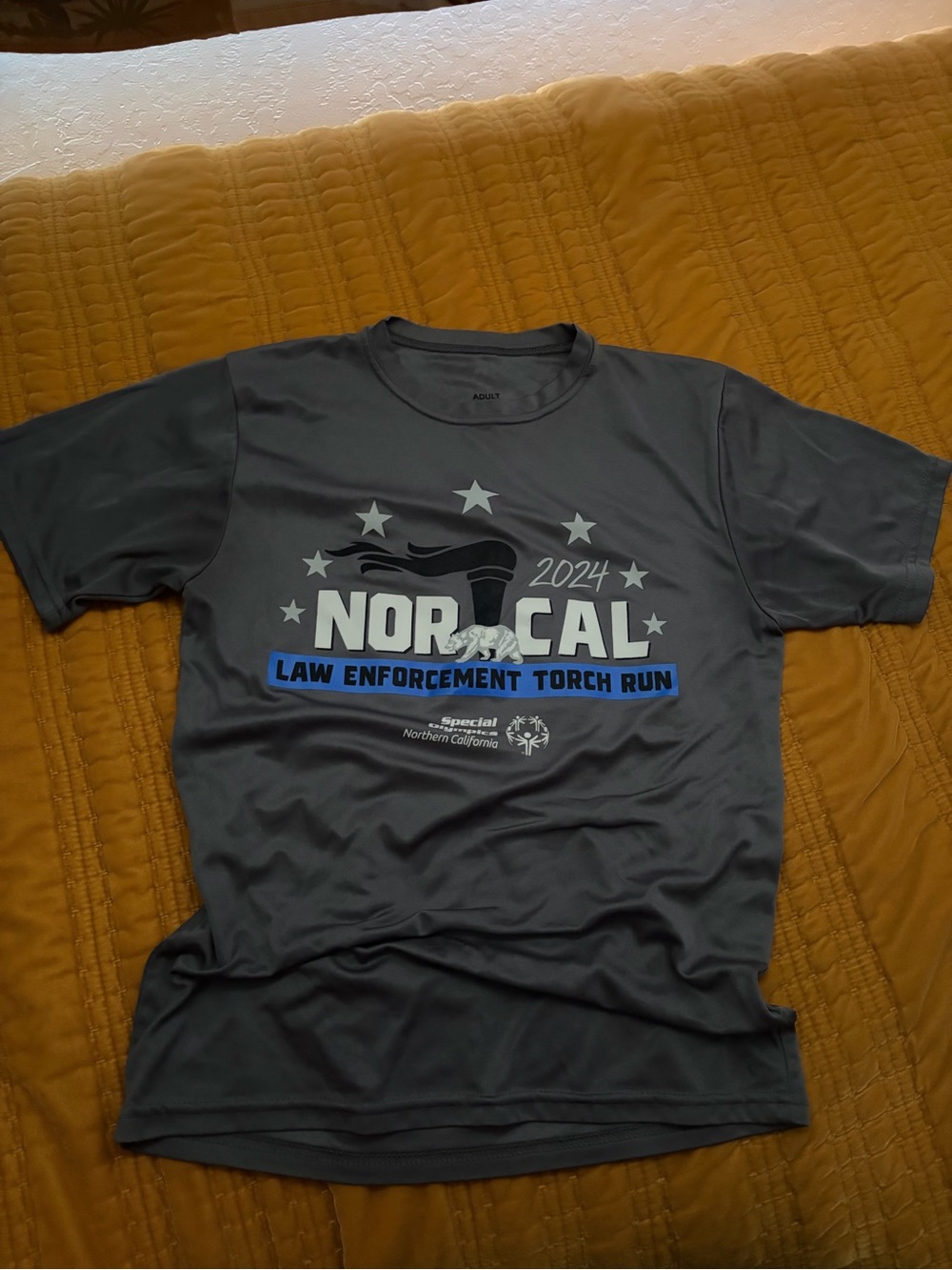 NorCal Law Enforcement Torch Run 2024 Graphic Tee - Gray